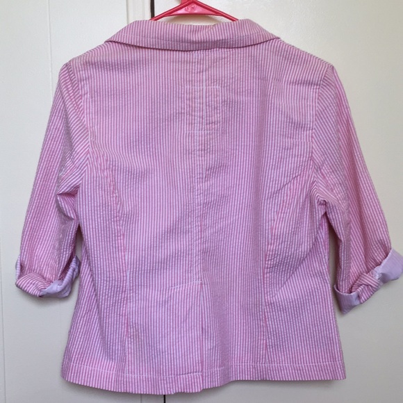 Seersucker Blazer Jacket - Picture 3 of 3